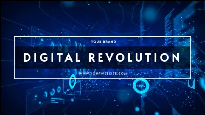 ZOOM VIRTUAL BACKGROUND | DIGITAL REVOLUTION Presentation (16:9) template
